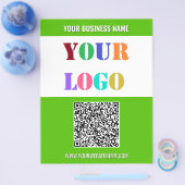 QR-Code-Geschäftslogo-Vorlage für Werbeflyer Flyer (Einzeln)