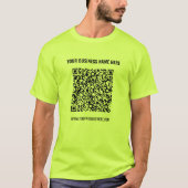 QR-Code Geschäftsname Info Werbeaktion T - Shirt (Vorderseite)