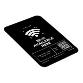 Qr-Code Geschäftsname Minimale WiFi-Details Magnet (Rechte Seite)