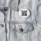 QR-Code Geschäftsvorlage Weiß  Button (Beispiel)
