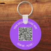 QR-Code - Geschenk für Ihren Message-Schlüsselanhä Schlüsselanhänger (Vorderseite)
