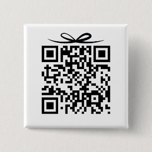 QR-Code-Geschenkbox mit Schleife für Braut- und Br Button