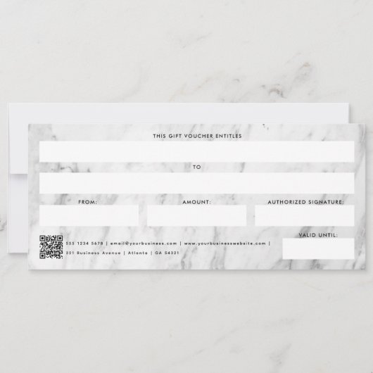 QR-Code-Geschenkgutschein (Vorderseite)