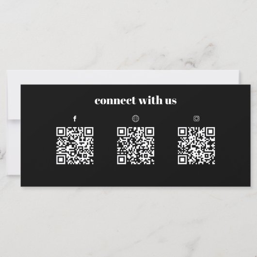 QR-Code-Geschenkgutschein für einfache Logos (Rückseite)
