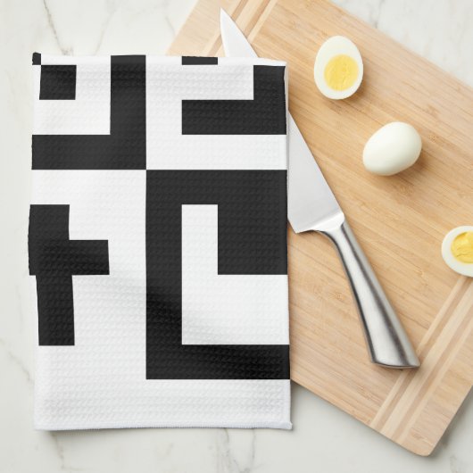 qr Code Geschirrtuch (Viertel Falte)