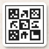 qr Code Getränkeuntersetzer (Vorderseite)