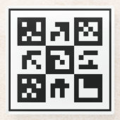 qr Code Glasuntersetzer (Vorderseite)