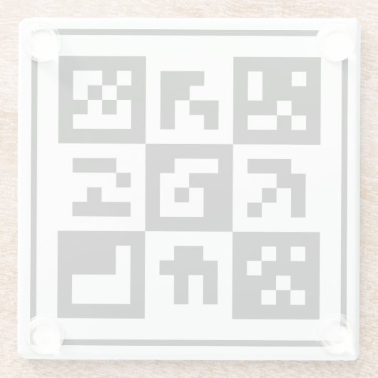 qr Code Glasuntersetzer (Rückseite)