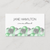 QR-Code Glitter-Balloons Visitenkarte (Vorderseite)