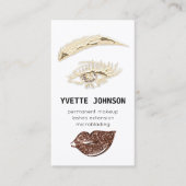 QR-Code-Glitzer für das dauerhafte Makeup-Logo von Visitenkarte (Vorderseite)