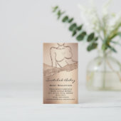 QR-Code-Glitzer-Rose für die Darstellung von Körpe Visitenkarte (Stehend Vorderseite)