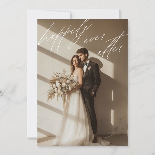 QR-Code glücklicherweise je nach Foto-Script Hochz Ankündigung (Vorderseite)