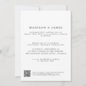 QR-Code glücklicherweise je nach Foto-Script Hochz Ankündigung (Rückseite)