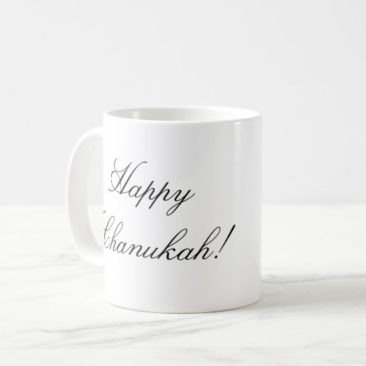 QR Code - glückliches Chanukah! Kaffeetasse (Vorderseite Links)