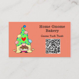 QR Code Gnome Heimat Bäckerei Lachs Farbe Visitenkarte