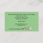 QR Code Gnome Heimat Bäckerei Saga Green Visitenkarte (Rückseite)