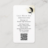 *~* QR-Code GODESS Frau auf Mondfeierlich Visitenkarte (Rückseite)