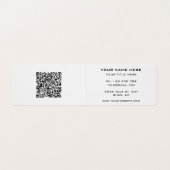 QR Code Gold Black Beruflich Business Card Visitenkarten (Innenseite Aufgefaltet)