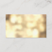 QR-Code / Gold Booking Business Card Visitenkarte (Rückseite)