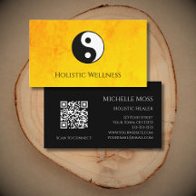QR-Code Gold Holistic Wellness Yin Yang