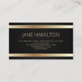 QR Code Gold Modern Profile Business Card Visitenkarte (Rückseite)