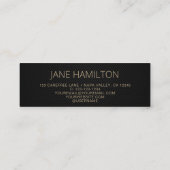 QR Code Gold Moderner Berater Mini Visitenkarte (Rückseite)