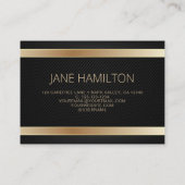 QR Code Gold Moderner Berater Visitenkarte (Rückseite)