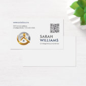 QR-Code | Gold Real Anwesen Logo (Schreibtisch)