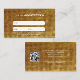 QR Code Gold Visitenkarte