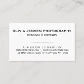 QR-Code Golden Gradient Divider Fotograf Visitenkarte (Rückseite)