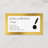 QR Code Goldfolie Notar Visitenkarte (Vorderseite)