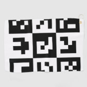 qr Code Golfhandtuch (Horizontal)