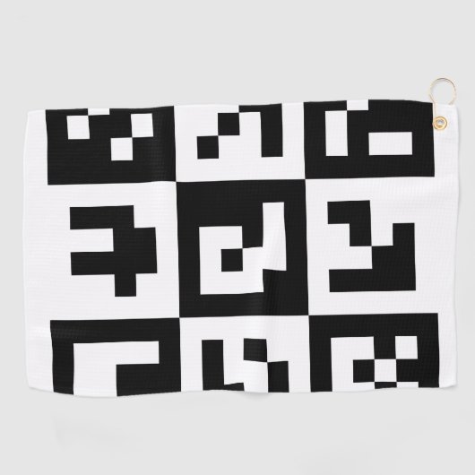 qr Code Golfhandtuch (Horizontal)