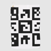 qr Code Golfhandtuch (Vorderseite)