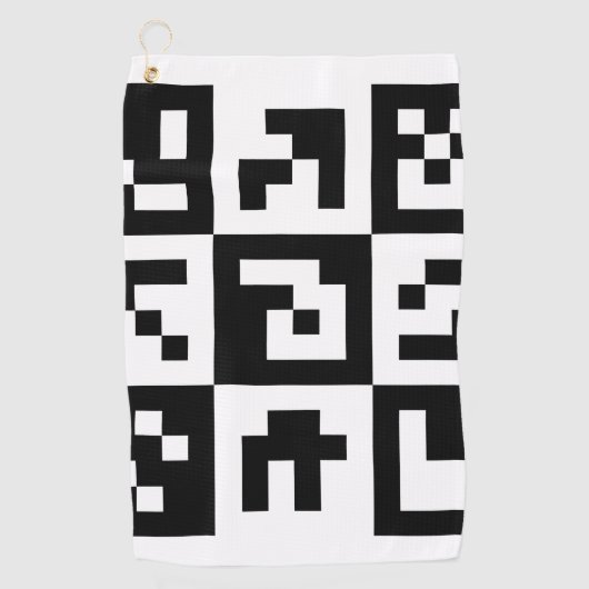 qr Code Golfhandtuch (Vorderseite)