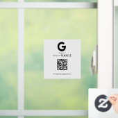 QR-Code | Google Bewertungen Geschäftsschild Fensteraufkleber (Zuhause)