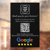 QR-Code Google Bewertungen Logo AI-Türschild Fensteraufkleber (Blatt 2)
