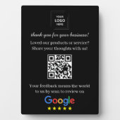 QR-Code Google-Review-Easel-Anzeigeformat Fotoplatte (Vorderseite)