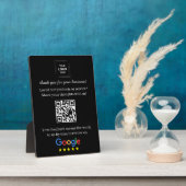 QR-Code Google-Review-Easel-Anzeigeformat Fotoplatte (Seite)