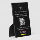 QR-Code Google-Review-Easel-Anzeigeformat Fotoplatte (Seite)