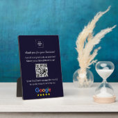 QR-Code Google-Review-Easel-Anzeigeformat Fotoplatte (Seite)