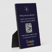QR-Code Google-Review-Easel-Anzeigeformat Fotoplatte (Seite)