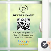 Qr Code Google Reviews Business Review Fensteraufkleber (Zuhause)