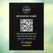 Qr Code Google Reviews Business Review Fensteraufkleber (Blatt 3)