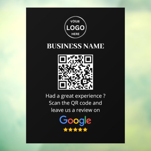 Qr Code Google Reviews Business Review Fensteraufkleber (Blatt 3)