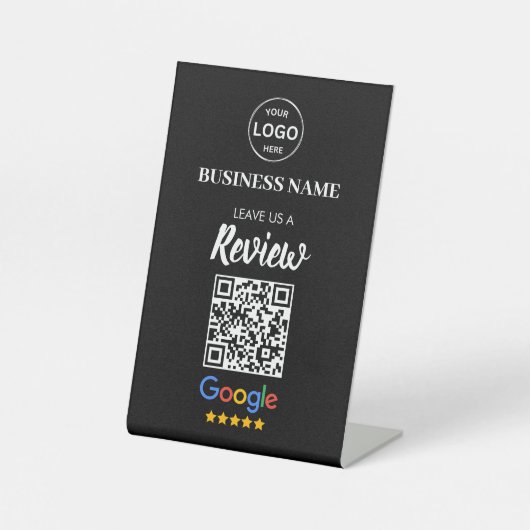 Qr Code Google Reviews Business Review Sockelschild (Vorderseite)