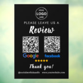 Qr Code Google Reviews Facebook Business Review Pe Fensteraufkleber (Blatt 3)