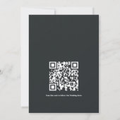 QR-Code-Goth-Bat-Tief-Amethyst-Purple-Rosen Einladung (Rückseite)