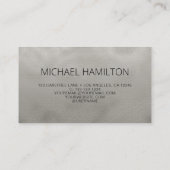 QR Code Grau Shimmer Business Card Visitenkarte (Rückseite)