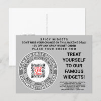 QR Code Gray Business Marketing Coole Werbung